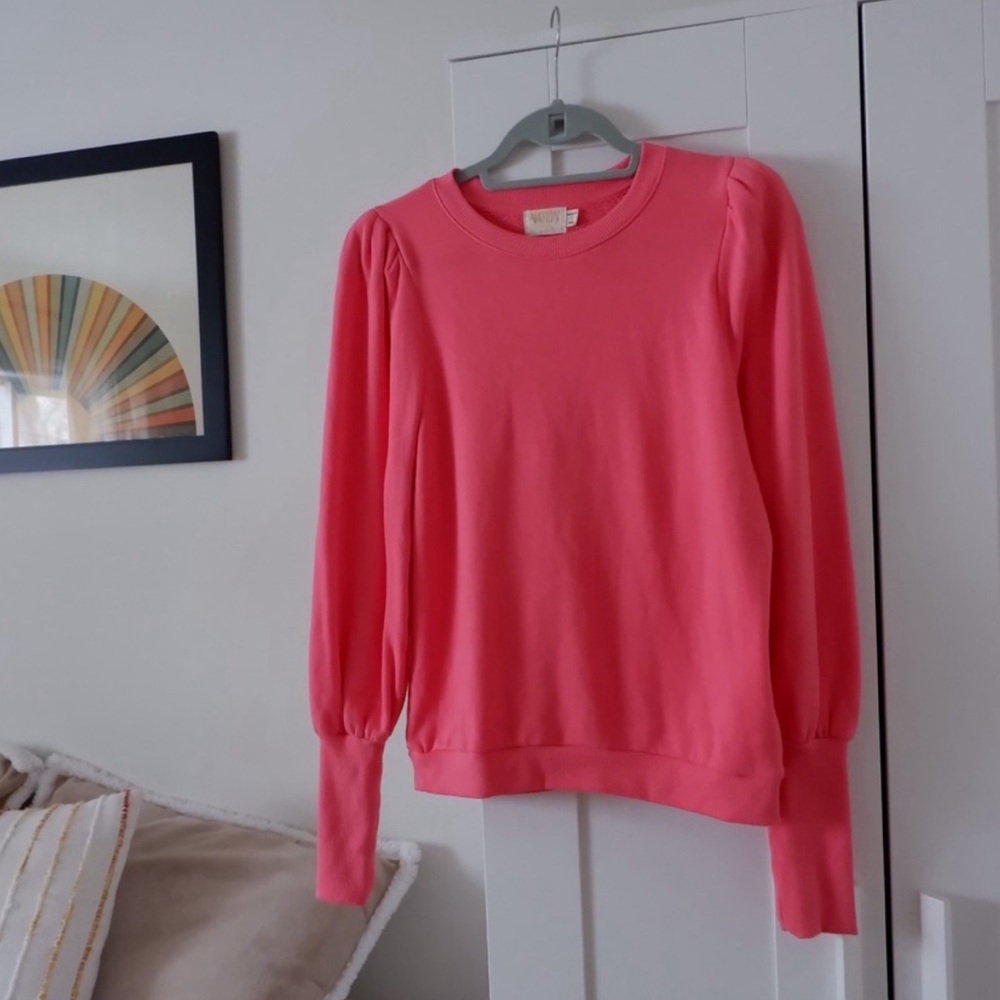 NATION LTD. Bethany Puff Sleeve Crewneck